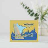 Welkom bij Minnesota - Verenigde Staten Briefkaart (Staand voorkant)