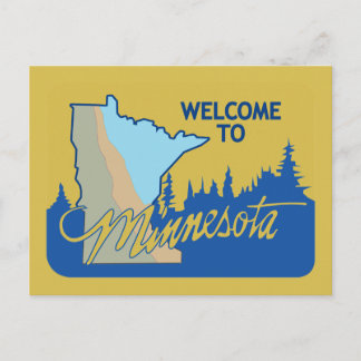 Welkom bij Minnesota - Verenigde Staten Briefkaart