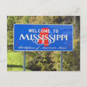 Welkom bij Mississippi Briefkaart