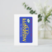 Welkom bij Mississippi - Verenigde Staten van Amer Briefkaart (Staand voorkant)