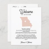 Welkom bij MISSOURI Letter & Itinerary ELKE KLEUR (Voorkant / Achterkant)