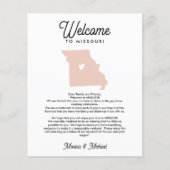 Welkom bij MISSOURI Letter & Itinerary ELKE KLEUR (Voorkant)