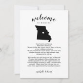 Welkom bij Missouri Wedding Letter & Route (Voorkant)