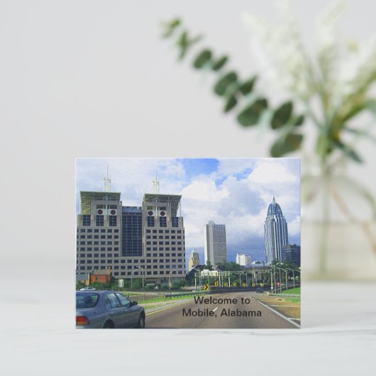 Welkom bij Mobile, Alabama Briefkaart (Staand voorkant)