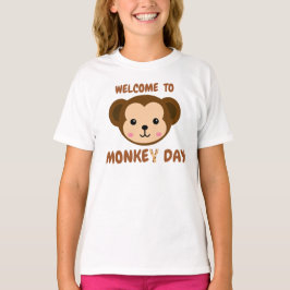 Welkom bij Monkey Day. T-shirt