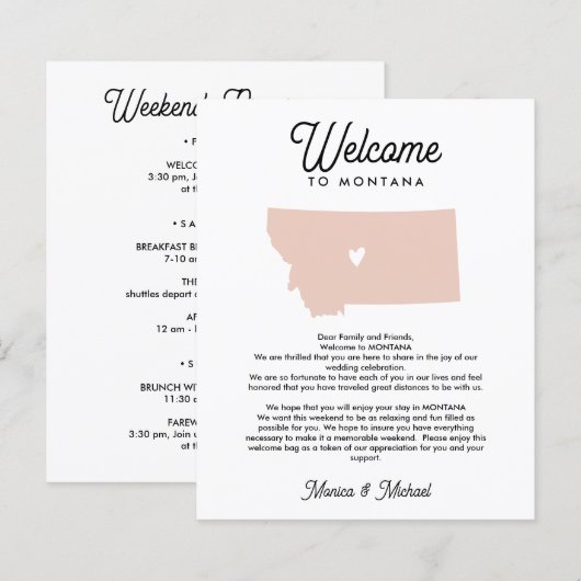 Welkom bij MONTANA Letter & Itinerary ELKE KLEUR (Voorkant / Achterkant)