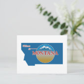 Welkom bij Montana - USA Road Sign Briefkaart (Staand voorkant)
