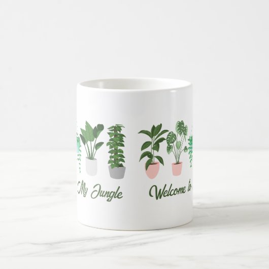 Welkom bij My Oerwoud Funny Plant Lover Design Koffiemok (Center)