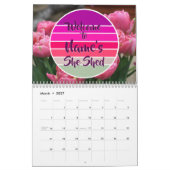 Welkom bij Naam: Ze heeft 20xx Retro Sunset Kalender (Mar 2027)
