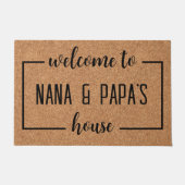 Welkom bij NANA & PAPA'S House - Grootouders Deurmat (Voorkant)