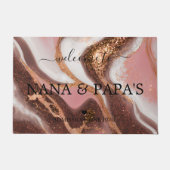 Welkom bij Nana & Papa's huis Deurmat (Voorkant)