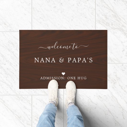 Welkom bij Nana & Papa's huis Deurmat (Binnen)