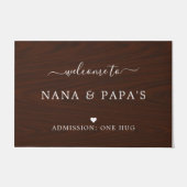 Welkom bij Nana & Papa's huis Deurmat (Voorkant)