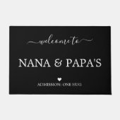 Welkom bij Nana & Papa's huis Deurmat (Voorkant)
