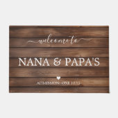 Welkom bij Nana & Papa's huis Deurmat (Voorkant)