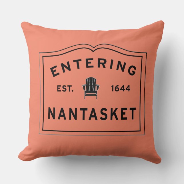 Welkom bij Nantasket Outdoor Pillow Kussen (Voorkant)