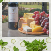 Welkom bij Napa Valley Wine & Cheese Theedoek (Gevouwen)