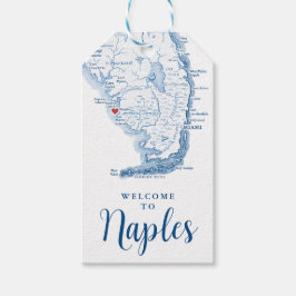 Welkom bij Napels Florida Wedding Favor Cadeaulabel