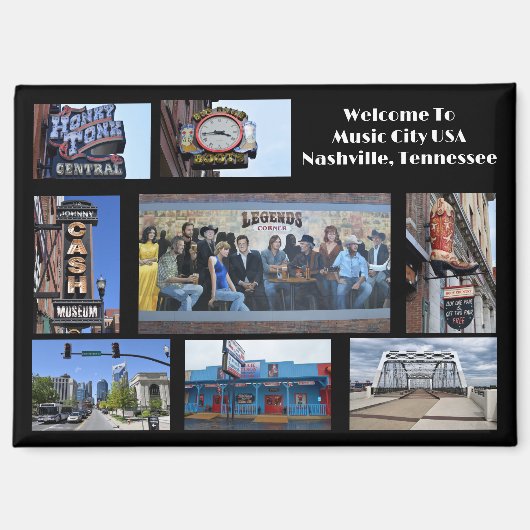Welkom bij Nashville Tennessee Magneet (Voorkant)