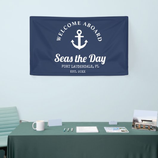 Welkom bij Nautical Boat Name Spandoek (Beurs)