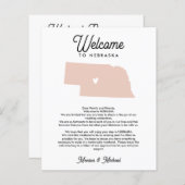 Welkom bij NEBRASKA Letter & Itinerary ELKE KLEUR (Voorkant / Achterkant)