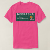 Welkom bij Nebraska-teken met House Rhules in vint T-shirt (Design voorkant)