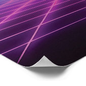 Welkom bij Neon Dreams - Retro Wave Cityscape Poster (Hoek)