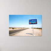 Welkom bij Nevada Sign Canvas Afdruk (Voorkant)