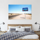 Welkom bij Nevada Sign Canvas Afdruk (Insitu (Slaapkamer))