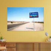 Welkom bij Nevada Sign Canvas Afdruk (Insitu (Woonkamer))