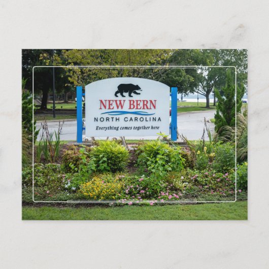 Welkom bij New Bern NC Briefkaart (Voorkant)