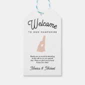 Welkom bij NEW HAMPSHIRE Wedding OM HET EVEN WELKE Cadeaulabel (Voorkant)