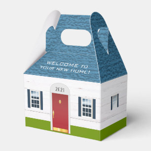 Welkom bij New Home Real Estate Logo Client Cadeau Bedankdoosjes