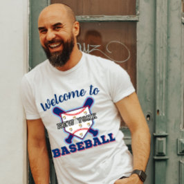 "Welkom bij New York-honkbal" City Pride Sports T-shirt