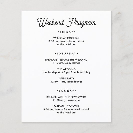 Welkom bij NEW YORK Letter & Itinerary ELKE KLEUR (Achterkant)