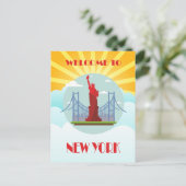Welkom bij New York Travel Briefkaart (Staand voorkant)