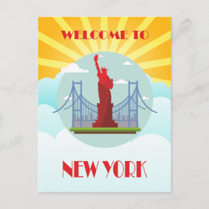 Welkom bij New York Travel Briefkaart