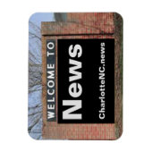 WELKOM BIJ NIEUWS flexibele magneet (Verticaal)