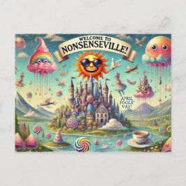 Welkom bij Nonsenseville!" Briefkaart