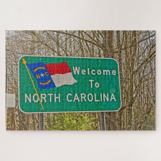 Welkom bij North Carolina Sign Legpuzzel (Horizontaal)