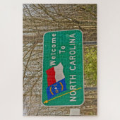 Welkom bij North Carolina Sign Legpuzzel (Verticaal)