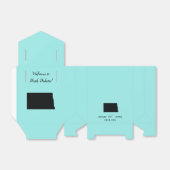 Welkom bij North Dakota Favor Box Map Bedankdoosjes (Uitgevouwen)