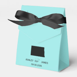 Welkom bij North Dakota Favor Box Map Bedankdoosjes