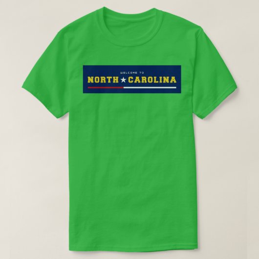 Welkom bij North Olina 1 T-shirt (Design voorkant)