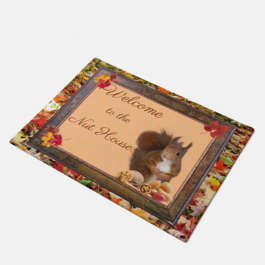 Welkom bij Nut House Dood mat (Schuin)