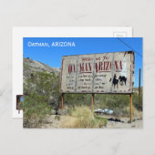 Welkom bij Oatman  Sign Briefkaart! Briefkaart (Voorkant / Achterkant)