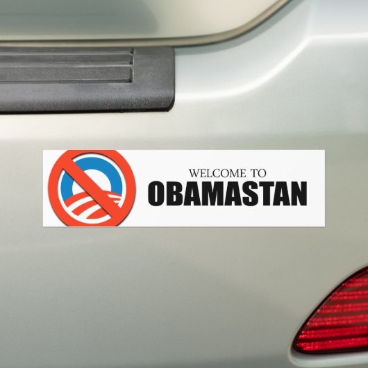 Welkom bij Obamastan Bumpersticker (Op auto)