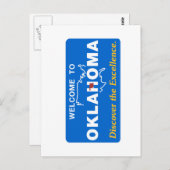 Welkom bij Oklahoma - Verenigde Staten Briefkaart (Voorkant / Achterkant)