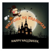 Welkom bij oma's Halloween Witch Poster (Voorkant)
