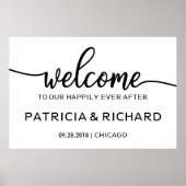 Welkom bij ons altijd na 24x36-teken poster (Voorkant)